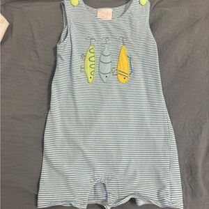 Striped Blue Kids One Piece by Simply Southern